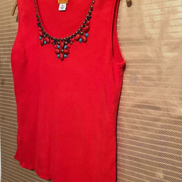 RUBY RD~ DK ORANGE~ BLOUSE~XL - Picture 6 of 6